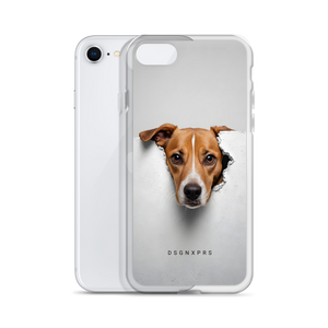 Funny Sad Dog Peep iPhone Case