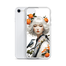 Beauty Lady with Orange and Bird iPhone Case