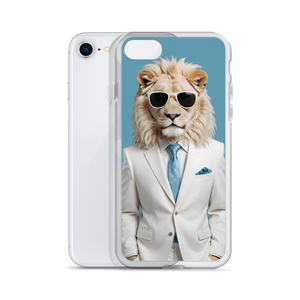 Funky White Lion iPhone Case