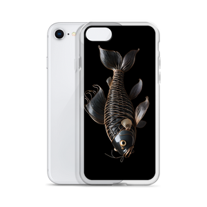 Minimalism Copperplate Art Fish iPhone Case