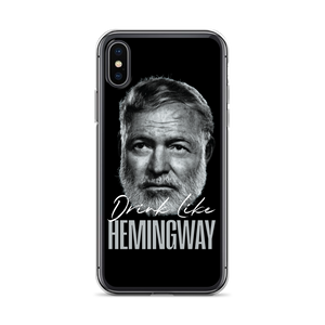 Drink Like Hemingway Portrait Clear Case for iPhone®