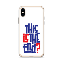 IS/THIS IS THE END? Navy Red iPhone Phone Case