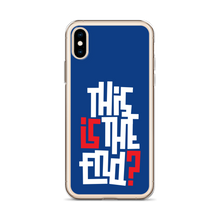 IS/THIS IS THE END? Navy Blue Reverse iPhone Phone Case