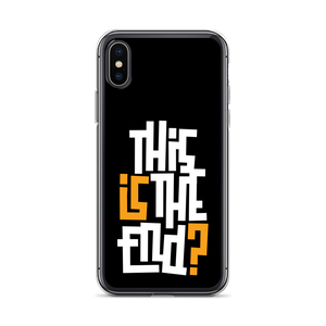 IS/THIS IS THE END? Black Yellow White iPhone Phone Case