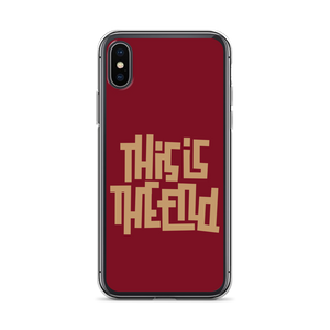 THIS IS THE END? Burgundy iPhone Phone Case