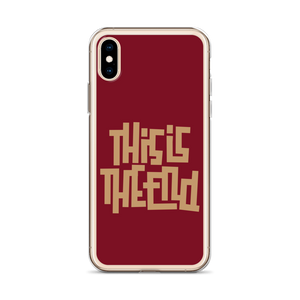 THIS IS THE END? Burgundy iPhone Phone Case