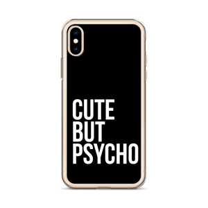 Cute But Psycho iPhone® Black Phone Case