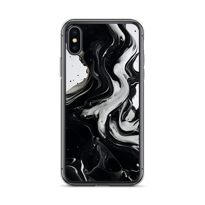 Black and White Fluid iPhone® Phone Case