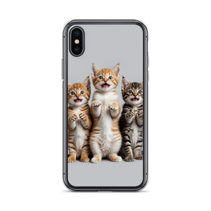 Funny Tripple Cats iPhone Case