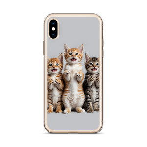 Funny Tripple Cats iPhone Case