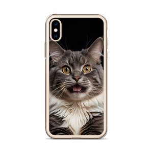 Shocked Cat Face iPhone Case