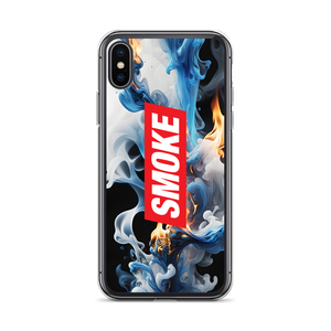 Blue Smoke Fire iPhone Case