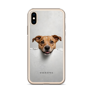 Smile Dog Peep iPhone Case