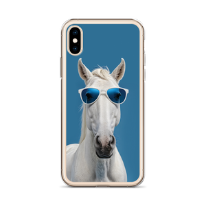 Cool Blue Horse iPhone Case