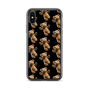 Happy Teddy Bear Pattern iPhone Case