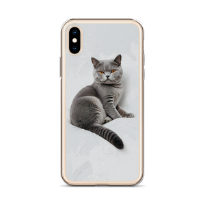 Relaxing British Shorthair Cat iPhone Case