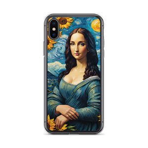 Monalisa Painting in Van Gogh Style iPhone Case