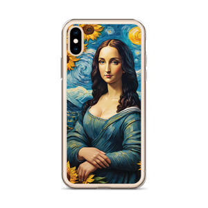 Monalisa Painting in Van Gogh Style iPhone Case