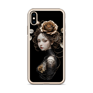 Lady Rose Copper Wire Art iPhone Case