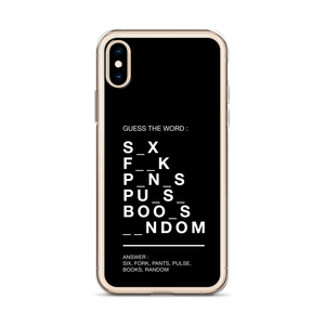 Guess The Word (Funny) iPhone Case