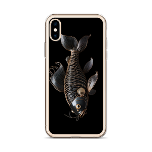 Minimalism Copperplate Art Fish iPhone Case