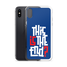 IS/THIS IS THE END? Navy Blue Reverse iPhone Phone Case