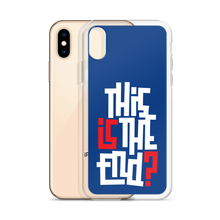 IS/THIS IS THE END? Navy Blue Reverse iPhone Phone Case