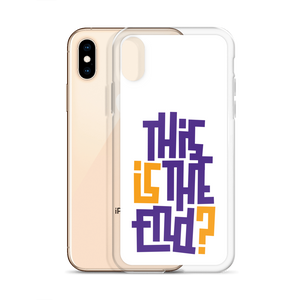 IS/THIS IS THE END? Purple Yellow iPhone Phone Case