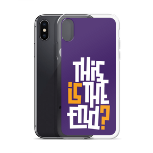 IS/THIS IS THE END? Purple Yellow Reverse iPhone Phone Case