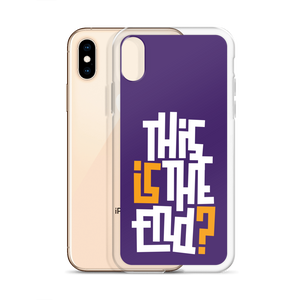 IS/THIS IS THE END? Purple Yellow Reverse iPhone Phone Case