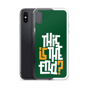 IS/THIS IS THE END? Forest Green iPhone Phone Case