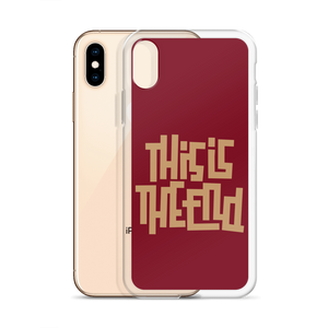 THIS IS THE END? Burgundy iPhone Phone Case