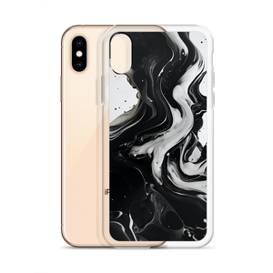 Black and White Fluid iPhone® Phone Case