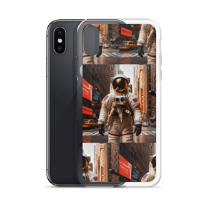 Astronout in the City iPhone Case