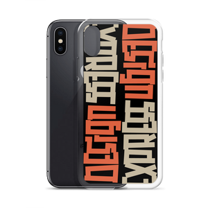 Design Express Typography iPhone Case