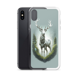 Green White Deer iPhone Case