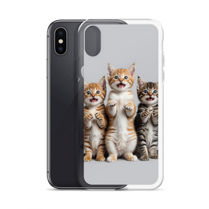 Funny Tripple Cats iPhone Case