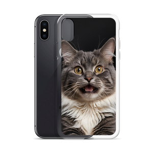 Shocked Cat Face iPhone Case