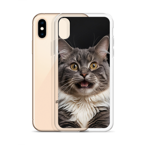 Shocked Cat Face iPhone Case