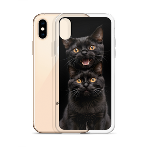 Two Black Cats Follows iPhone Case