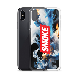 Blue Smoke Fire iPhone Case