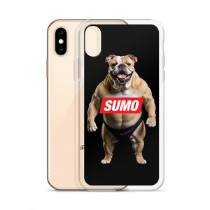 Sumo Bulldog Black iPhone Case