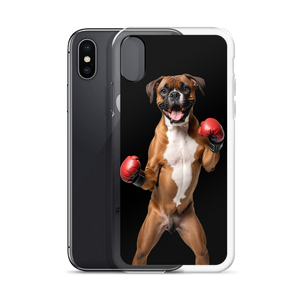 Boxer Boxing Black iPhone Case