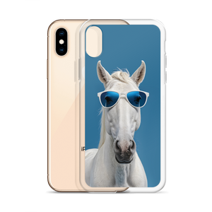 Cool Blue Horse iPhone Case