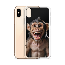 Happy Monkey Black iPhone Case