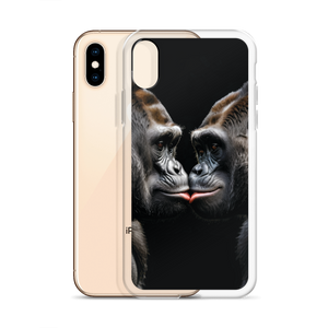 Gorilla Kissing iPhone Case