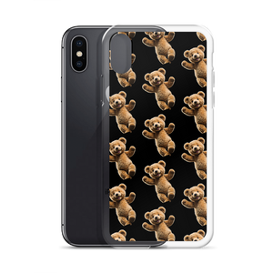 Happy Teddy Bear Pattern iPhone Case