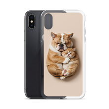 Cute Baby Cat and Dog Sleep iPhone Case