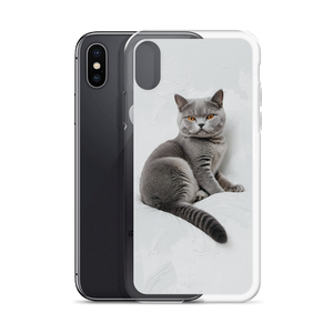 Relaxing British Shorthair Cat iPhone Case