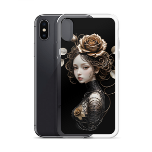 Lady Rose Copper Wire Art iPhone Case